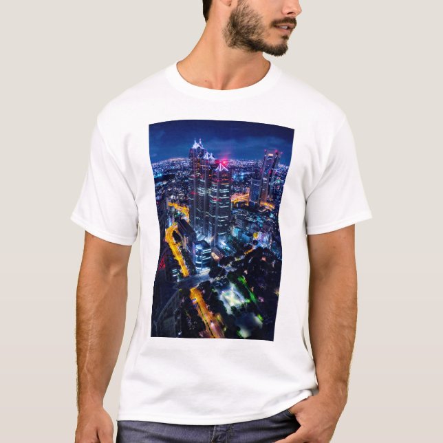 Camiseta Tóquio à noite (Frente)