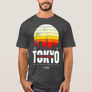 Camiseta Tóquio A Terra Da Rua Original Da Ascensão Sun