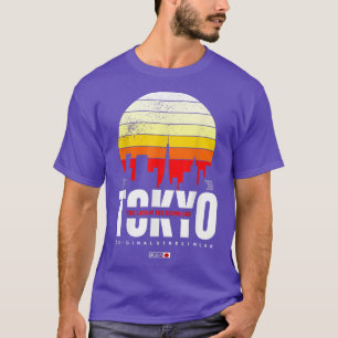 Camiseta Tóquio A Terra Da Rua Original Da Ascensão Sun