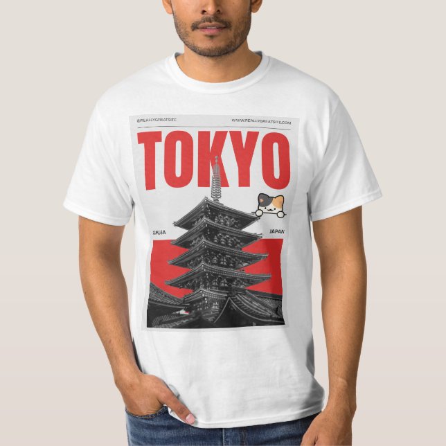 Camiseta Tóquio & amantes de gatos (Frente)