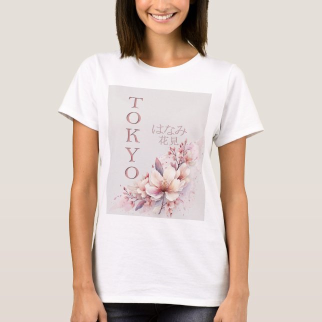 Camiseta Tóquio Cherry Blossom (Frente)