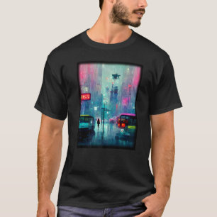 Camiseta Tóquio Cyberpunks Retro lo fi indie Japão vibe est