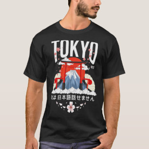 Camiseta Tóquio Eu Não Falo Versão Branca Japonesa