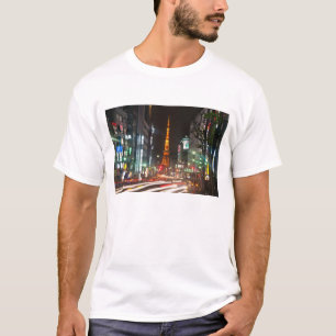 Camiseta Tóquio, Japão. A Torre de Tóquio é uma torre de co