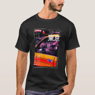 Camiseta Tóquio Japonês Cyberpunk Art Streetwear Retro Grap