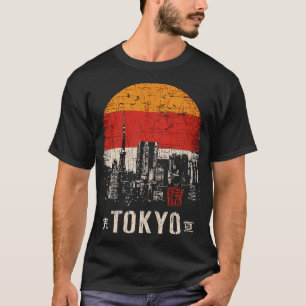 Camiseta Tóquio - Linha do Skyline - Tóquio - Toca Silhueta