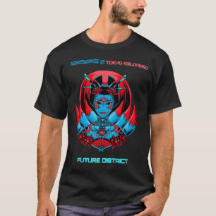 Camiseta Tóquio Reloaded – Arte Cyberpunk Japão por BurnCor