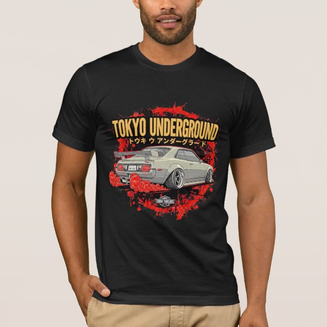 Camiseta Tóquio Underground JDM Drift Car (Frente)