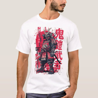Camiseta Tóquio Yami – Samurai de Armadura Demoníaca com Ti