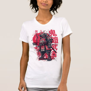 Camiseta Tóquio Yami – Samurai de Armadura Demoníaca com Ti