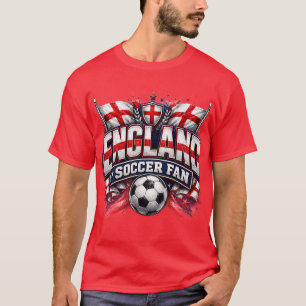 Camiseta TORCEDOR DE FUTEBOL DA INGLATERRA Torcedor de Fute