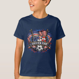 Camiseta TORCEDOR DE FUTEBOL DOS EUA | Americano 