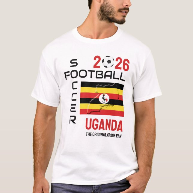 CAMISETA TORCEDOR DE FUTEBOL UGANDA 2026 (Frente)