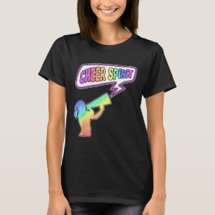 Camiseta Torcendo Animação Espírito Divertido Líder de Torc