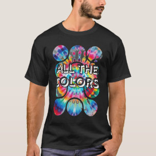 Camiseta Torcendo Cores em Estilo Retrô Tie-Dye
