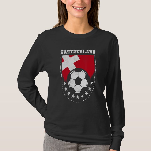 Camiseta Torcida da Bandeira da Suíça (Frente)
