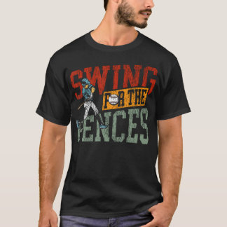 Camiseta Torcida de Beisebol Retro Vintage Balanço Para O