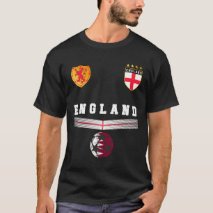 Camiseta Torcida de Futebol da Inglaterra Jersey Bandeira I