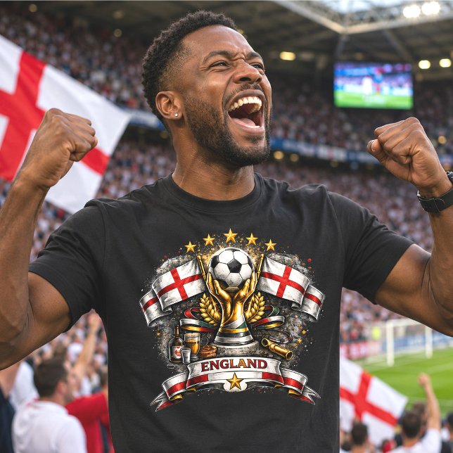 Camiseta Torcida de Futebol da Inglaterra St George Copa do (Criador carregado)