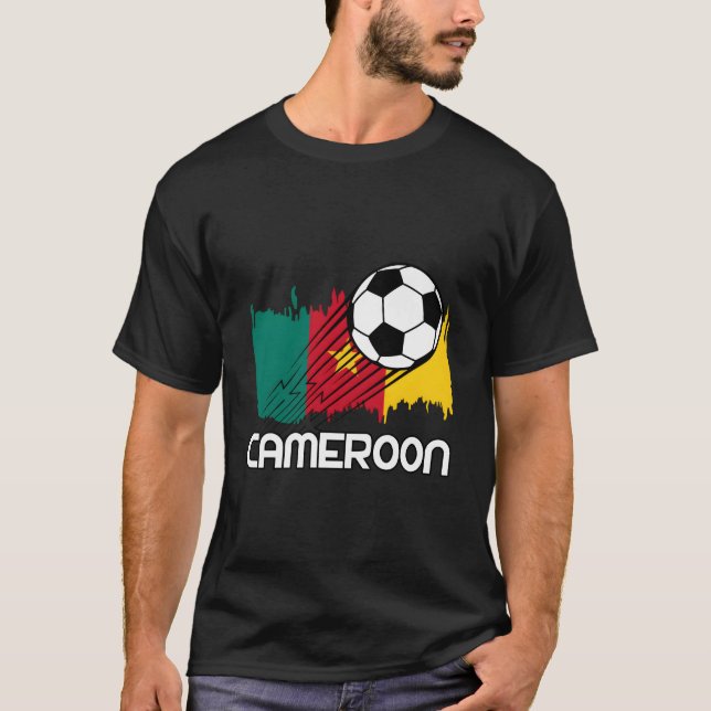 Camiseta Torcida de Futebol de Camarões (Frente)
