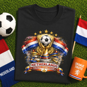 Camiseta Torcida de Futebol dos Países Baixos Copa do Mundo