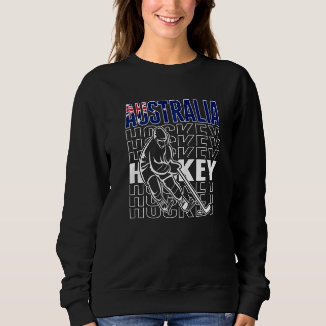 Camiseta Torcida de Hóquei no Gelo da Austrália  Equipe de  (Frente)