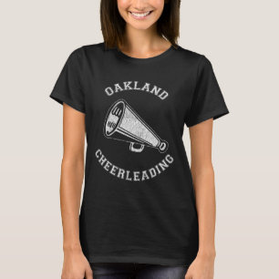 Camiseta Torcida de Oakland Angustiado Retro Anos 90