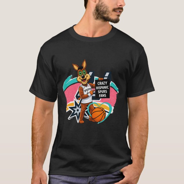 Camiseta Torcida Louca Hispânica do Spurs (Frente)