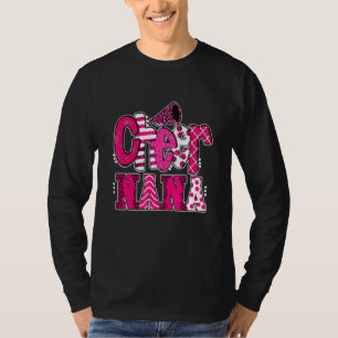 Camiseta Torcida Nana Maior Fã Estampa de Leopardo e Pom Po