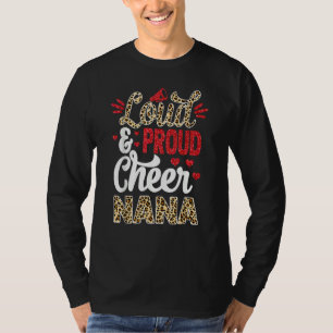 Camiseta Torcida Nana Maior Fã Impressão de Leopardo e Pom