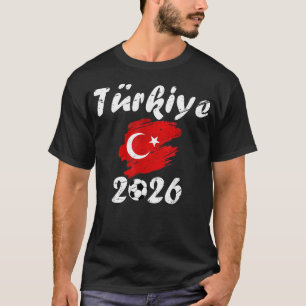 Camiseta Torcida Turca de Futebol 2026 Fã de Futebol Turco