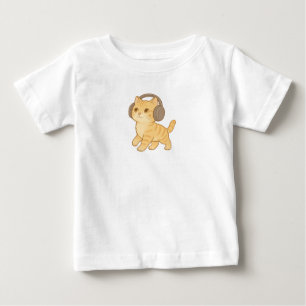 Camiseta Toremiu Fone de Ouvido Gato - Pequenas Etapas Bebê