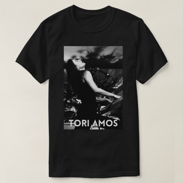 Camiseta Tori Amos Live Concert Art Impressão 90s Classic T (Frente do Design)