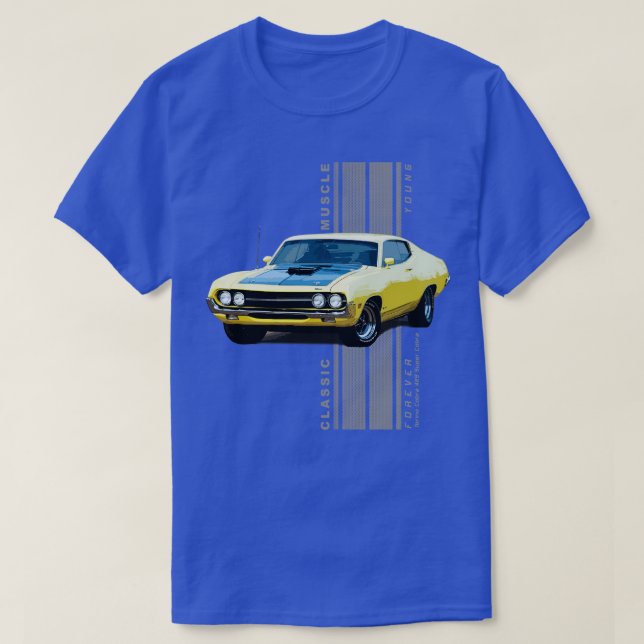 Camiseta Torino 429 Super Cobra Classic American Muscle s V (Frente do Design)