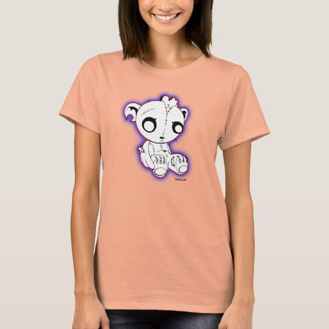 Camiseta Torn Without You Destroyed Teddy Bear Design (Frente)