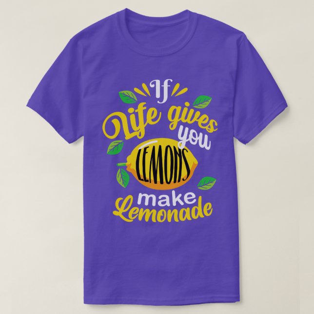 Camiseta Torna a limonada engraçada Lemon Vibes (Frente do Design)