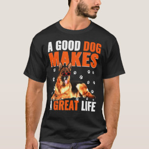 Camiseta Torna A Vida Do Excelente Um German shepherd Ador