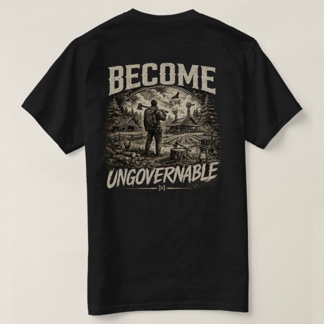 Camiseta Torna-te Ingovernável Homesteader (Verso do Design)