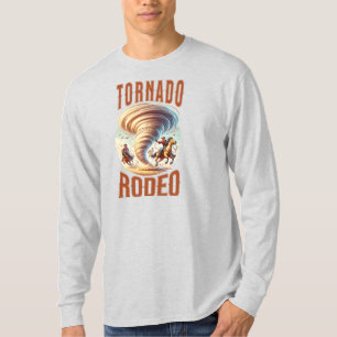 Camiseta Tornado Rodeio Cowboys - Gráfico Western 