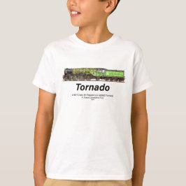 Camiseta Tornado Vintage Comboio a Vapor Comboio Inglês Loc