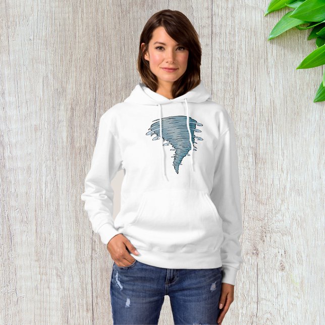Camiseta Tornado Womens Hoodie (Criador carregado)
