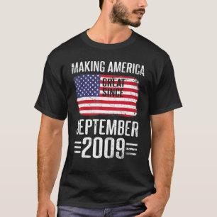 Camiseta Tornando a América Grande desde o Aniversário de S