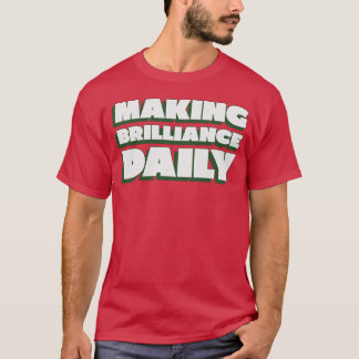 Camiseta Tornando a Brilhantismo Diariamente Excelente Prof