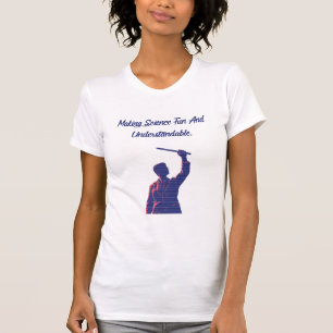Camiseta Tornando a Ciência Divertida Compreensível Educado