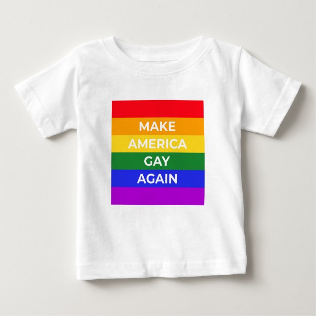 Camiseta Tornar a América Gay novamente (Frente)