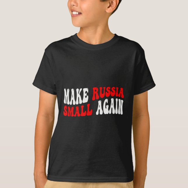 Camiseta Tornar a Rússia Pequena Novamente (Frente)