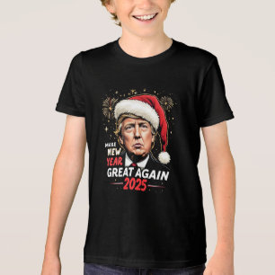 Camiseta Tornar Excelente do Ano Novo Novamente 2025 Trump