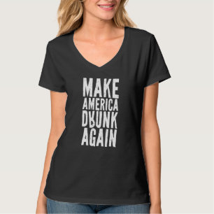 Camiseta Tornar o Bebado Americano novamente 4 de julho de