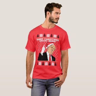 Camiseta Tornar o Natal mais grado novamente Trump