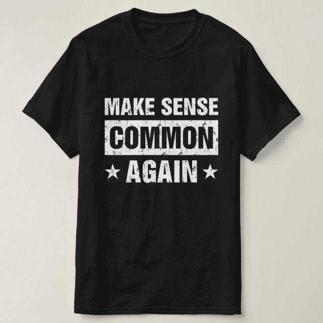 Camiseta Tornar o Sensor Comum Novamente (Frente do Design)